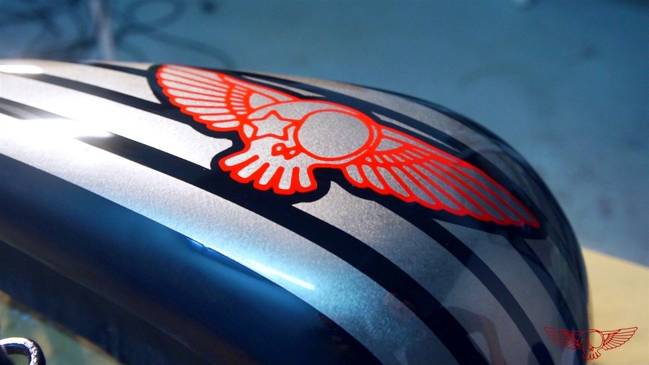 19 Powder Coating And Airbrush An Harley Davidson Tank